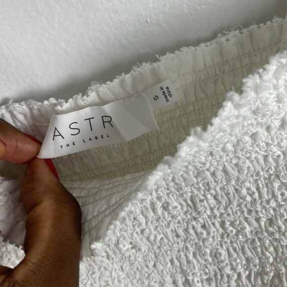 NWT ASTR Smocket Eyelet Midi Dress - Picture 8 of 10